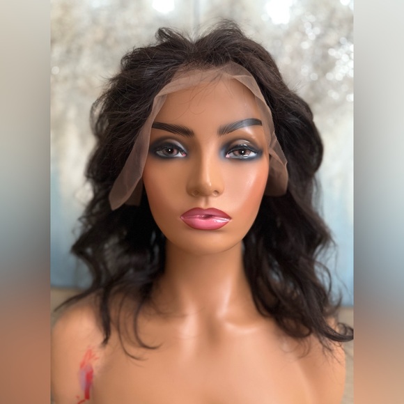 Luxurious HUMAN HAIR 13x6 lace, frontal body, Wave Wig virgin Remi Indian hair - Picture 10 of 10